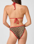 Light Brown/Scarlet