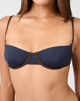 Dark Navy/Mahogany