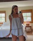 Scallop Button Front Tank Top