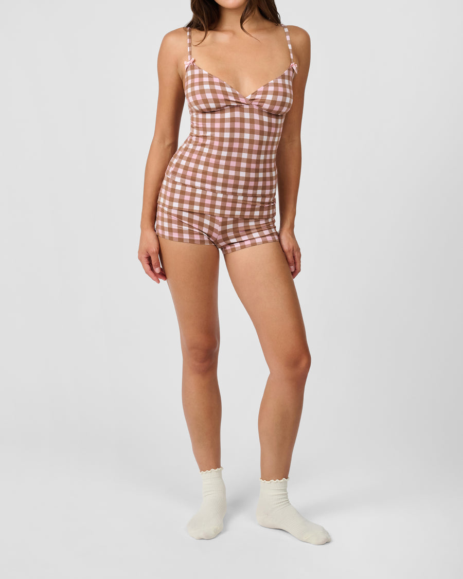 [Pink/Brown] - Model