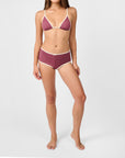 [Plum/Antique White] - Model