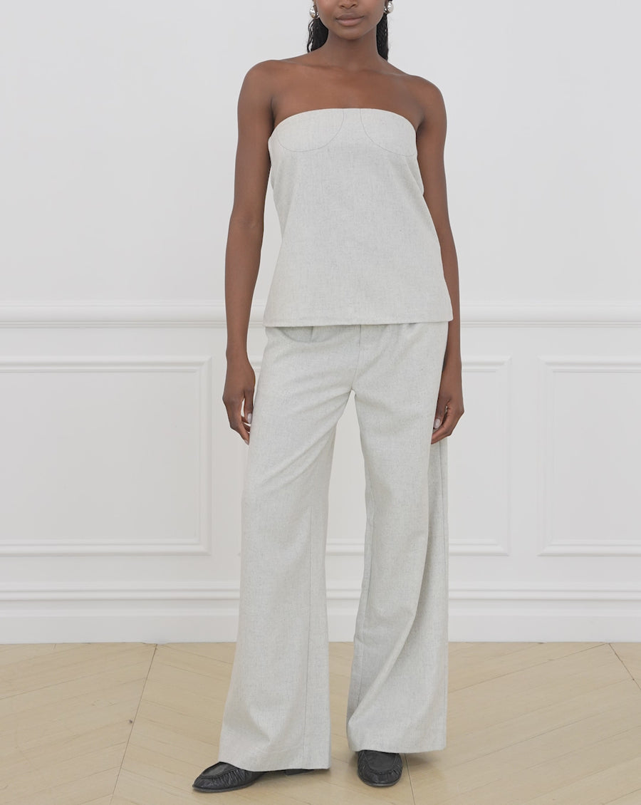 Strapless A-line Top