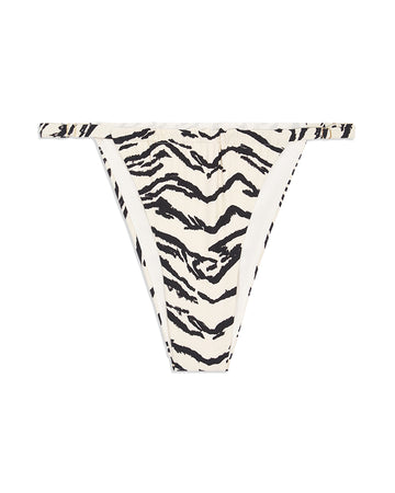 Adjustable Ruched Tiger Bikini Bottom