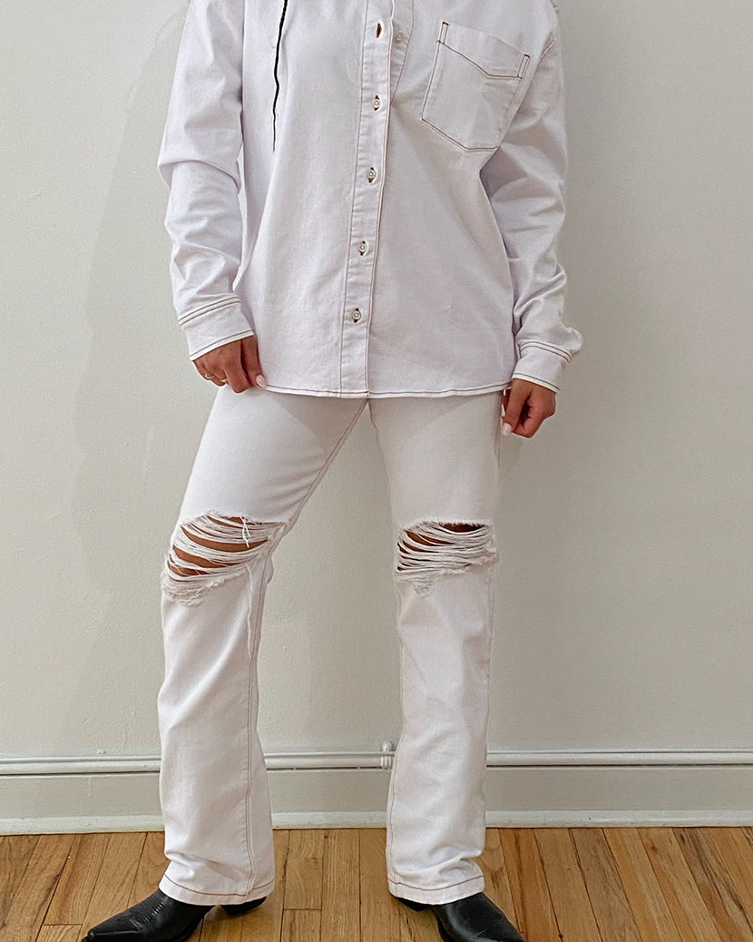 white denim